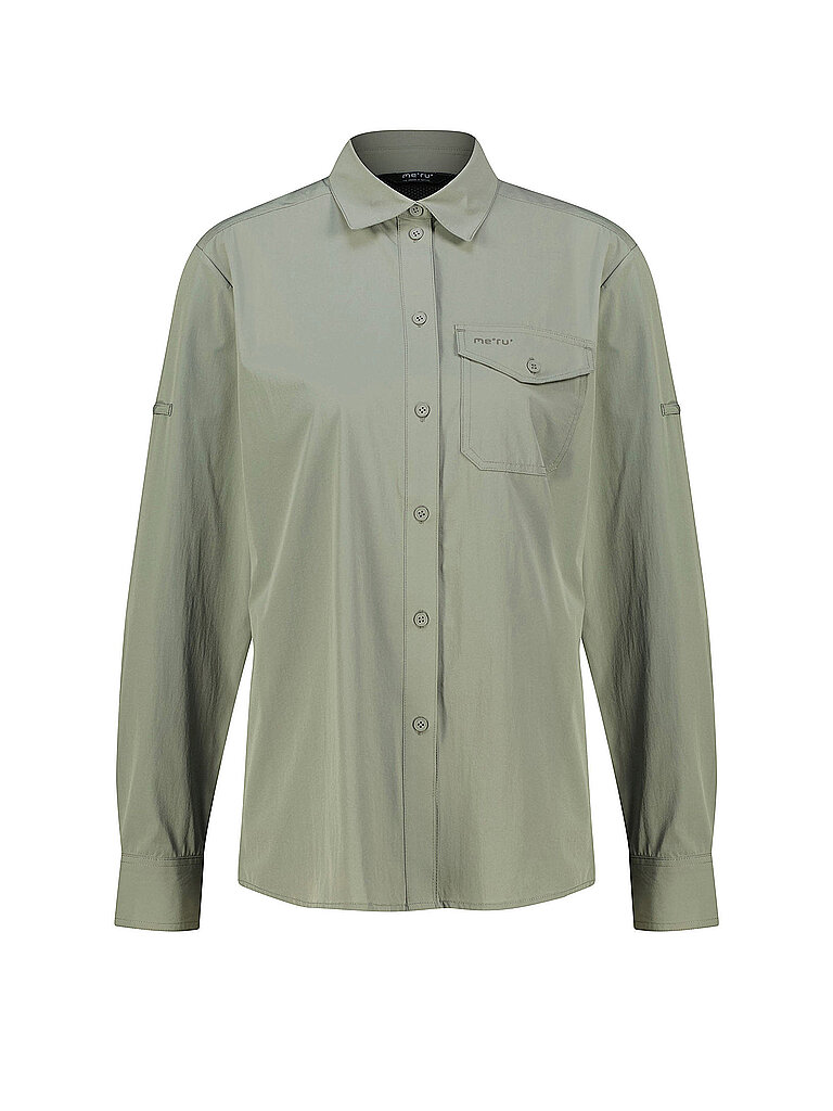 Blusa de senderismo para mujer Lahan oliva L