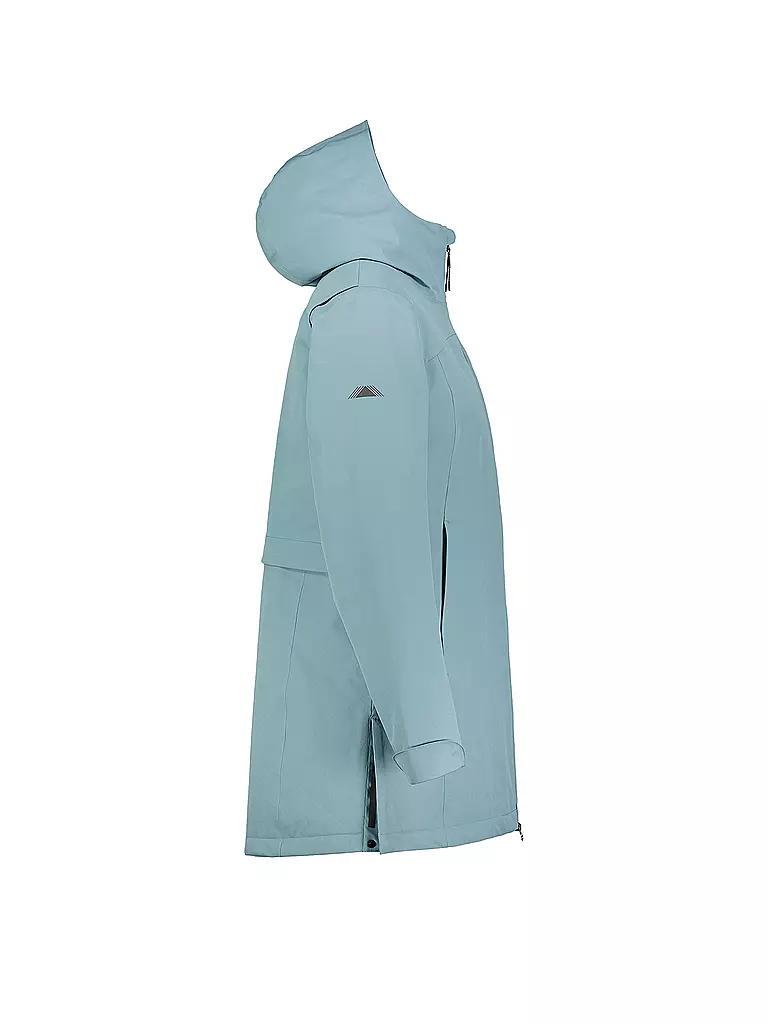 MERU | Abrigo de invierno con capucha Nora para mujer | Gris claro