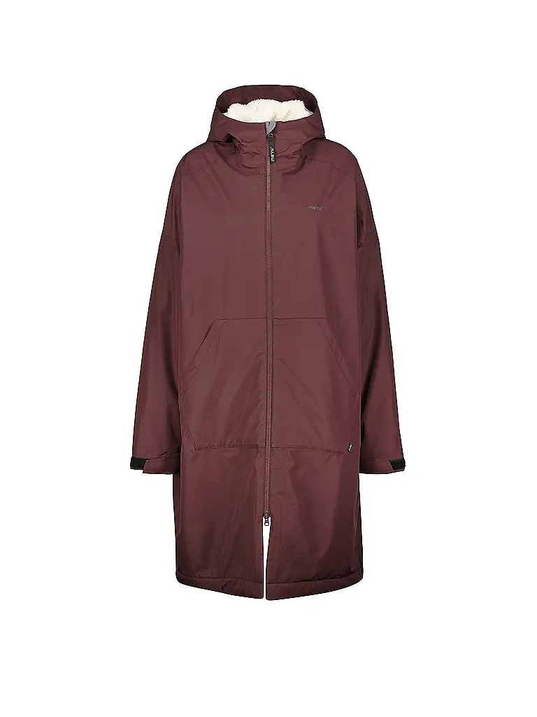 MERU | Abrigo de invierno para mujer Aalborg Loos con capucha plegable | Marrón