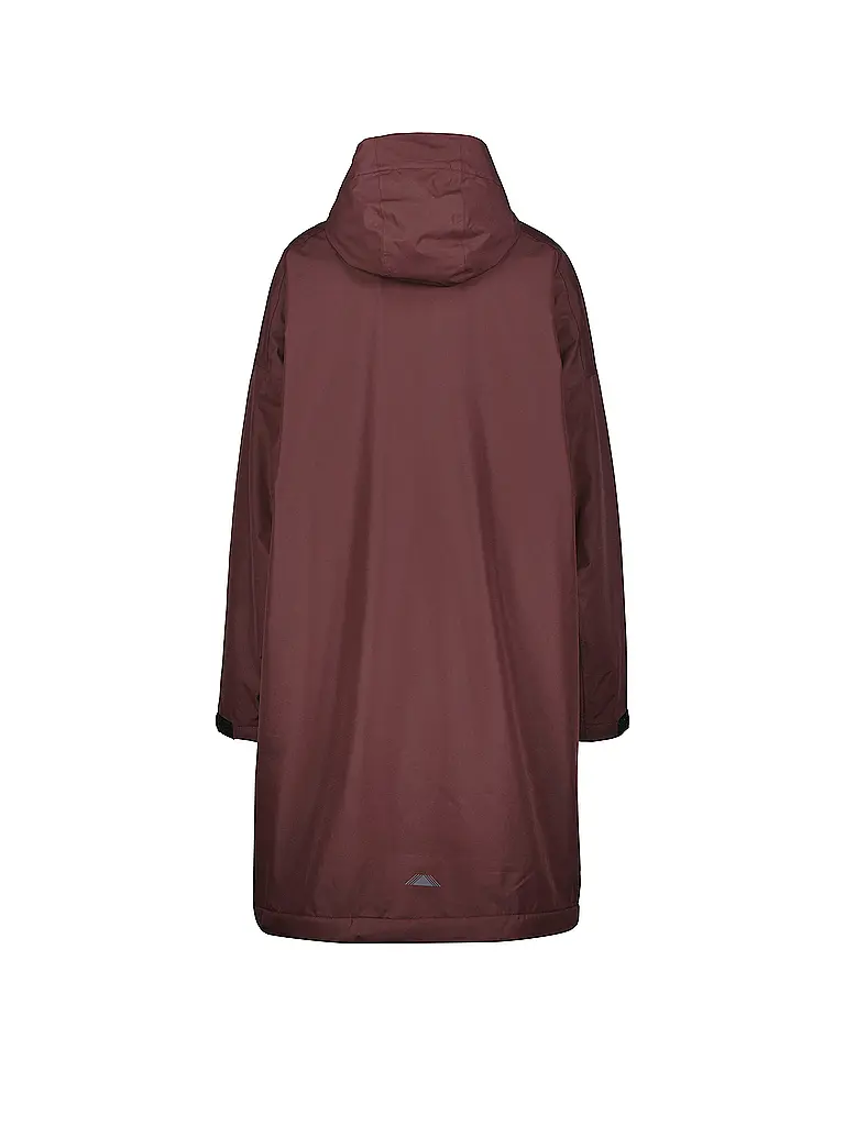 MERU | Abrigo de invierno para mujer Aalborg Loos con capucha plegable | Marrón