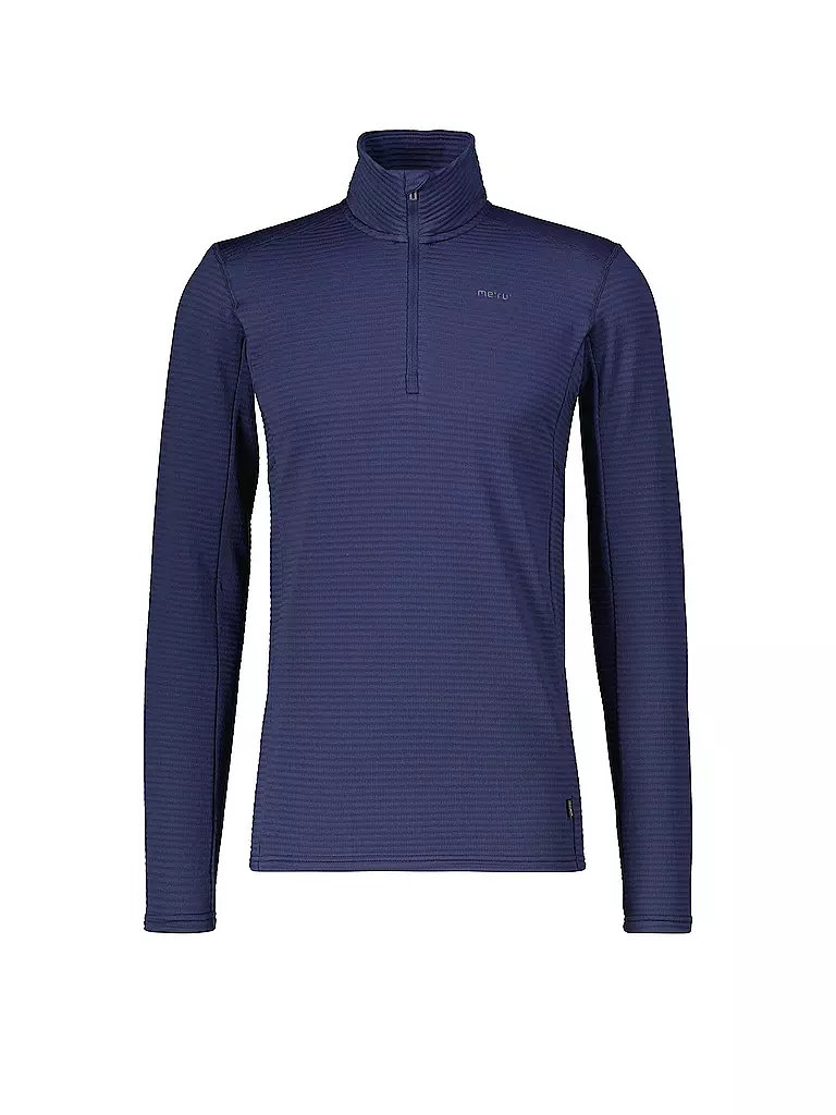 MERU | Camiseta funcional con cremallera Langesund para hombre | Azul oscuro