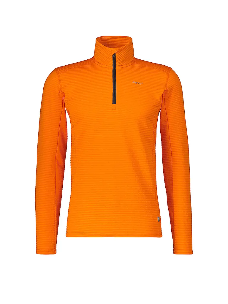 MERU | Camiseta funcional con cremallera Langesund para hombre | Naranja