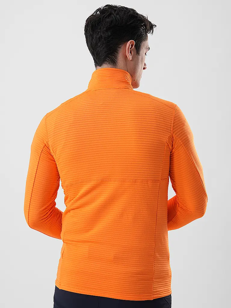 MERU | Camiseta funcional con cremallera Langesund para hombre | Naranja