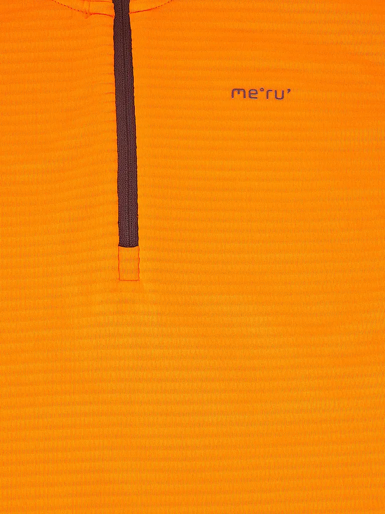 MERU | Camiseta funcional con cremallera Langesund para hombre | Naranja