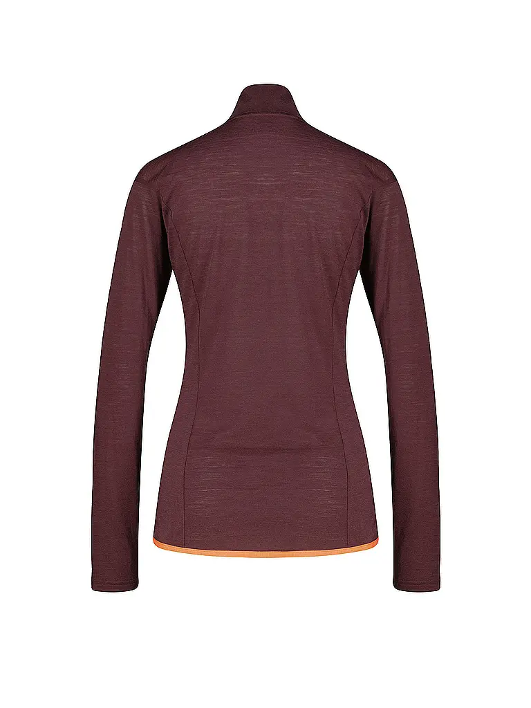 MERU | Camiseta funcional con cremallera Vordingborg para mujer | Marrón