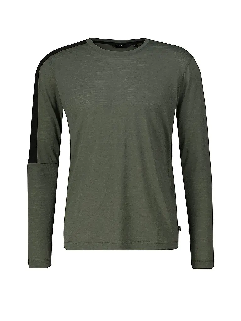 MERU | Camiseta funcional de hombre Bloxwich Woolmix | Oliva