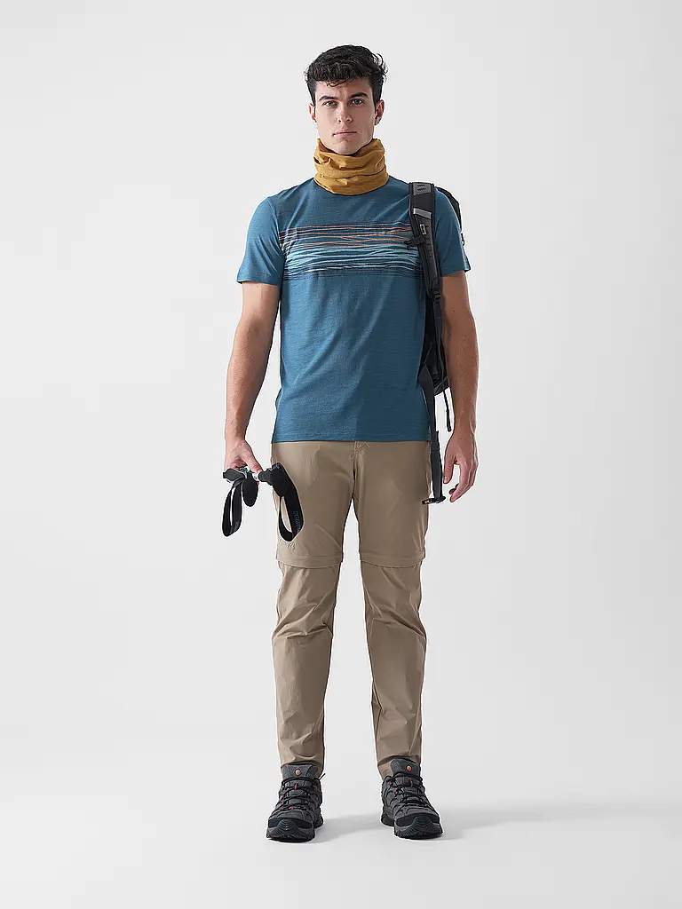 MERU | Camiseta funcional de hombre Laholm Woolmix | Petróleo