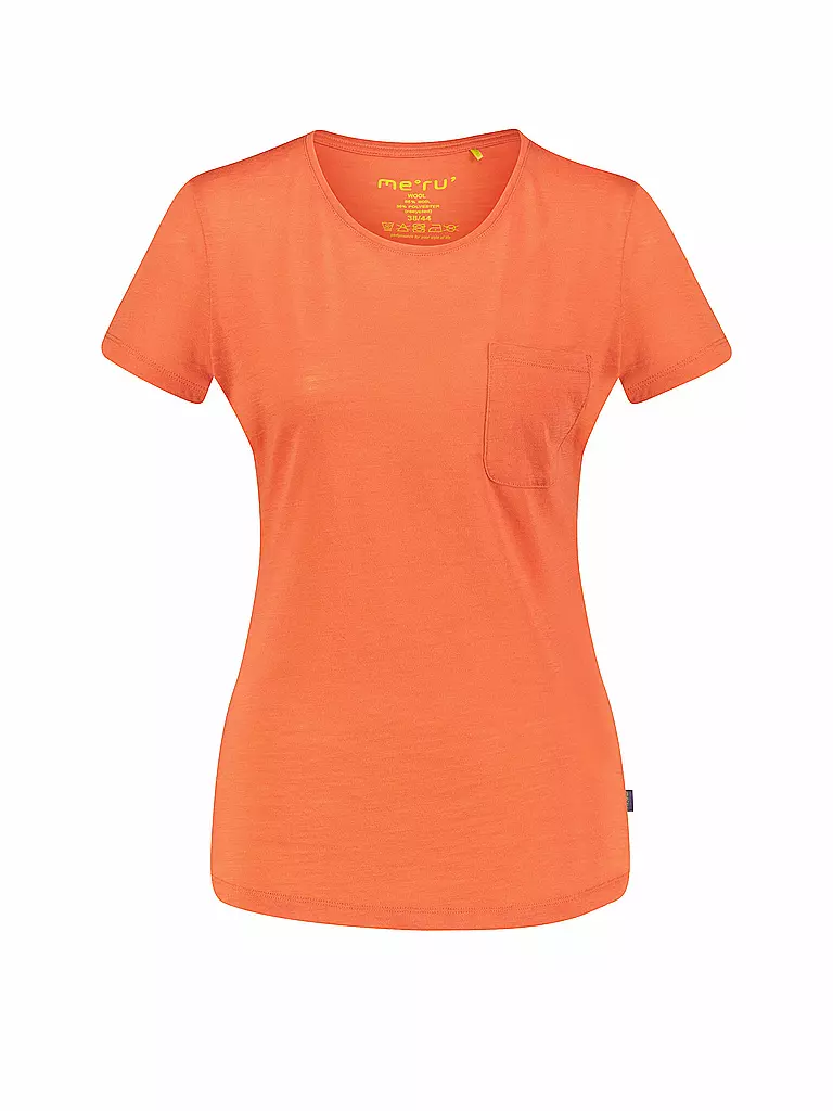 MERU | Camiseta funcional de mujer Queluz Merino | Coral