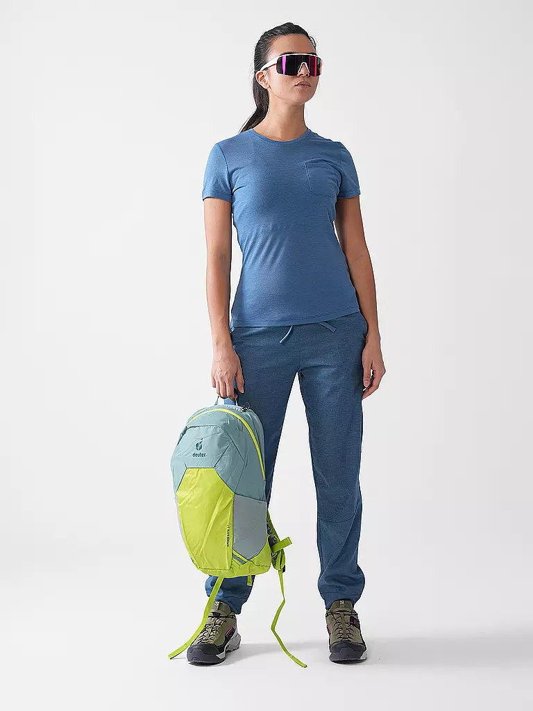 MERU | Camiseta funcional de mujer Queluz Merino | Azul oscuro