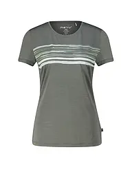 MERU | Camiseta funcional de mujer Trelleborg Woolmix | Verde oscuro