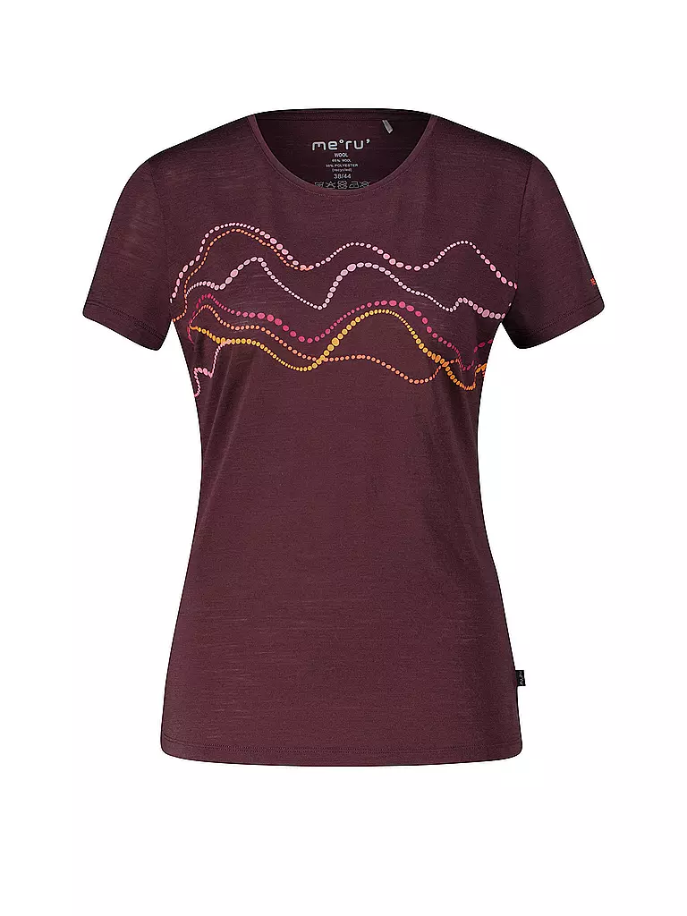 MERU | Camiseta funcional de mujer Trelleborg Woolmix | Marrón