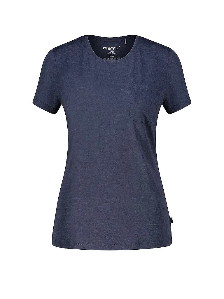 MERU | Camiseta funcional de mujer Trelleborg Woolmix | Azul oscuro