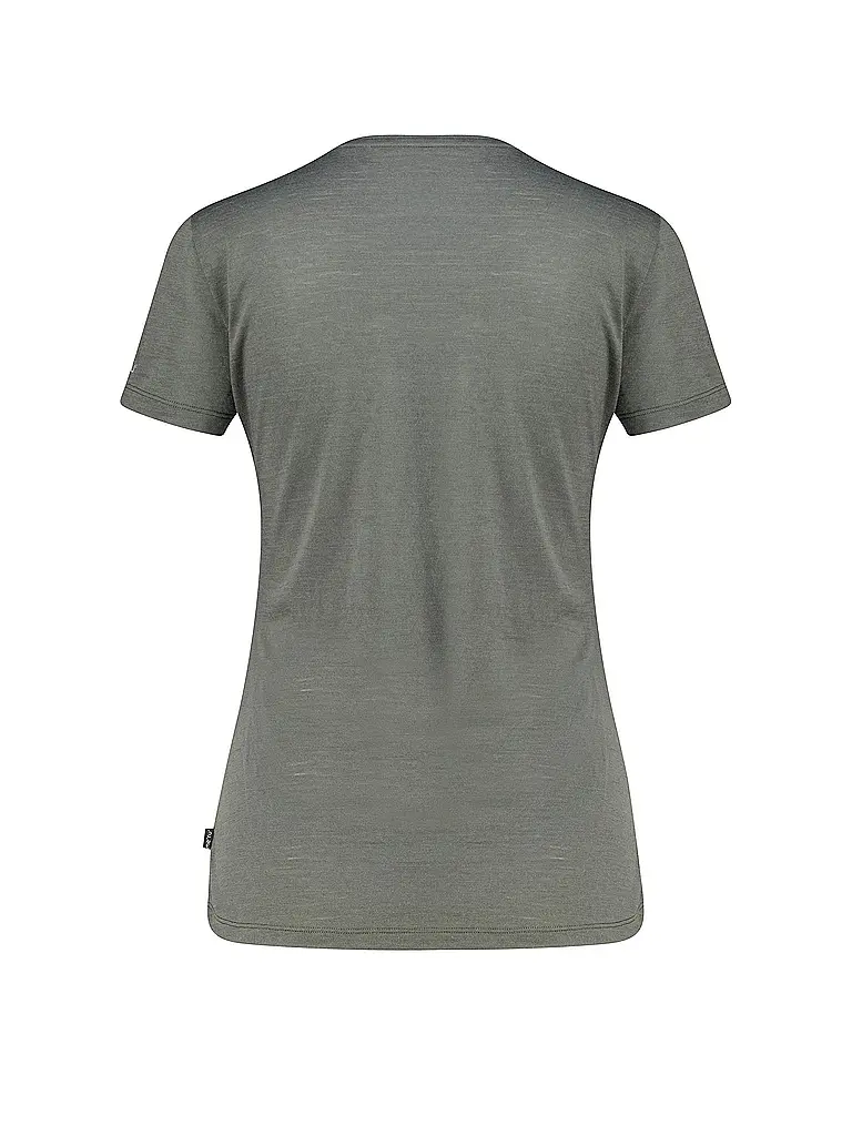 MERU | Camiseta funcional de mujer Trelleborg Woolmix | Verde oscuro