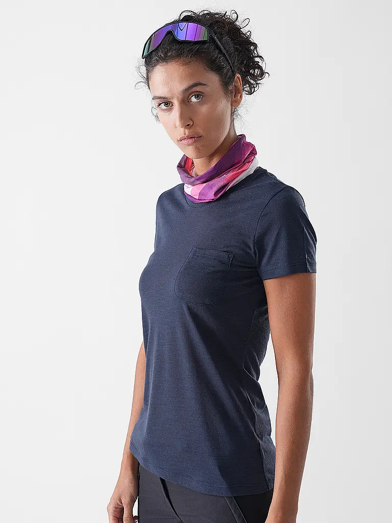 MERU | Camiseta funcional de mujer Trelleborg Woolmix | Azul oscuro