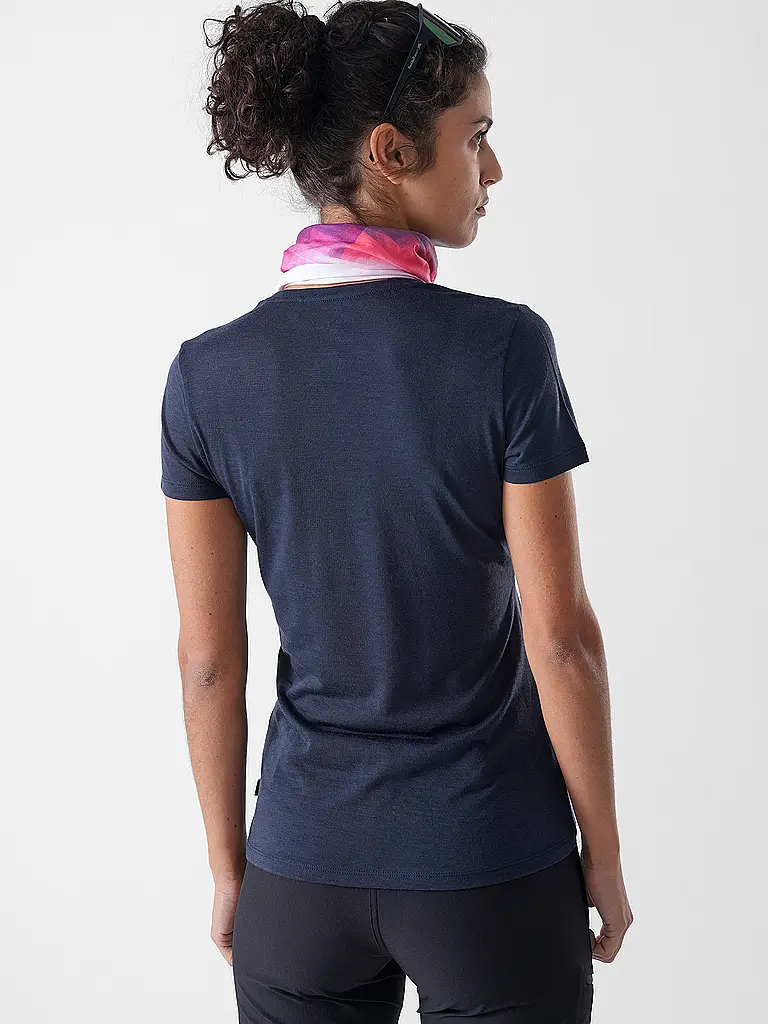 MERU | Camiseta funcional de mujer Trelleborg Woolmix | Azul oscuro