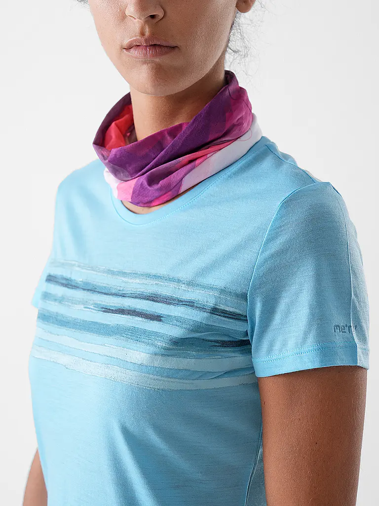 MERU | Camiseta funcional de mujer Trelleborg Woolmix | Azul claro