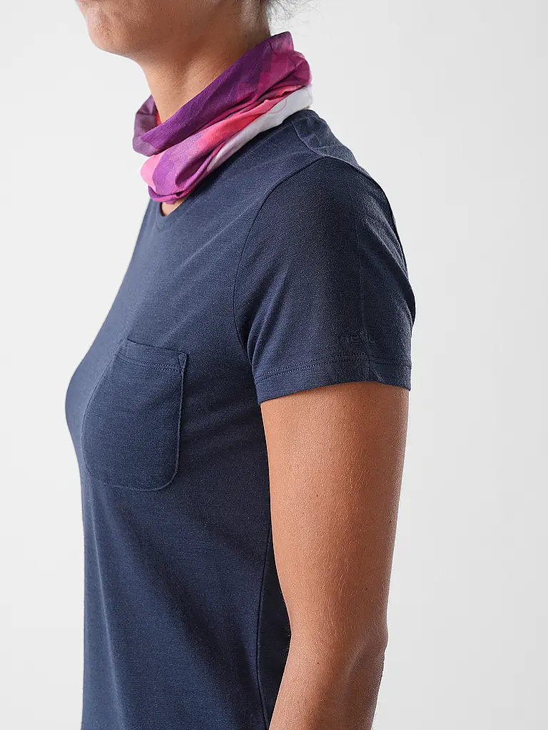 MERU | Camiseta funcional de mujer Trelleborg Woolmix | Azul oscuro