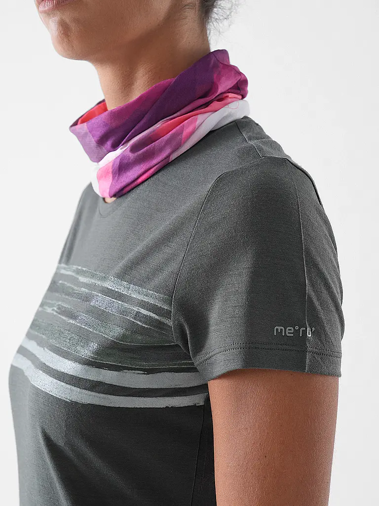 MERU | Camiseta funcional de mujer Trelleborg Woolmix | Verde oscuro