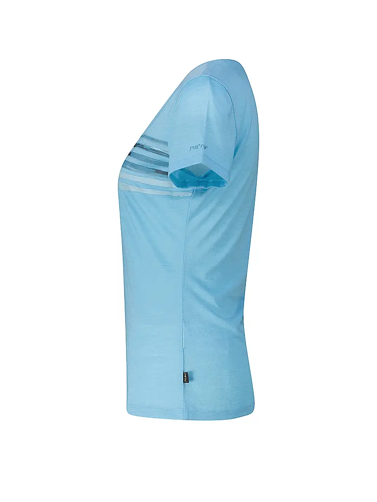 MERU | Camiseta funcional de mujer Trelleborg Woolmix | Azul claro