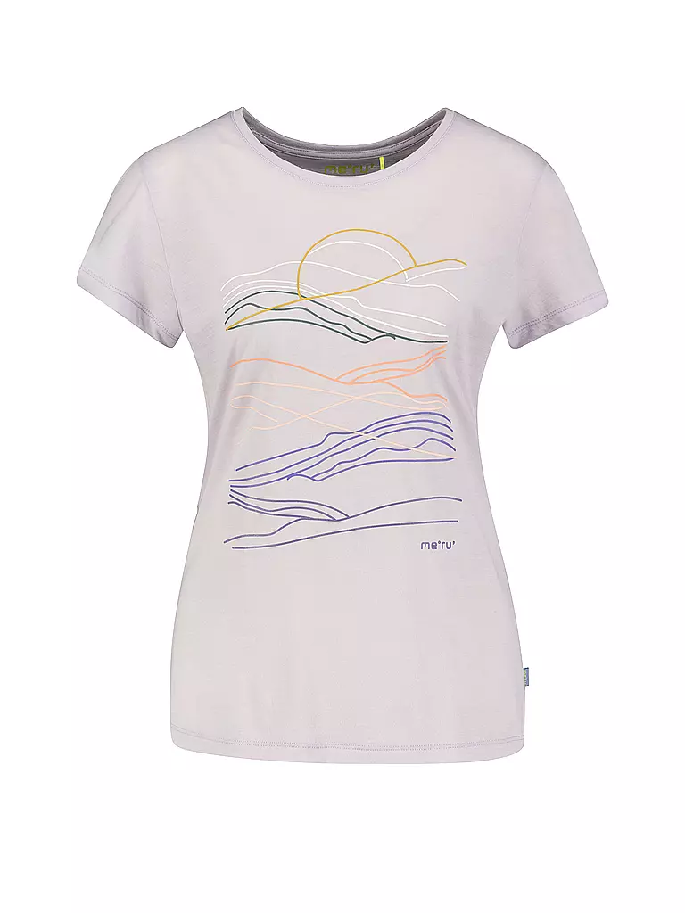 MERU | Camiseta funcional de mujer Trofa Wool-Mix | Gris claro