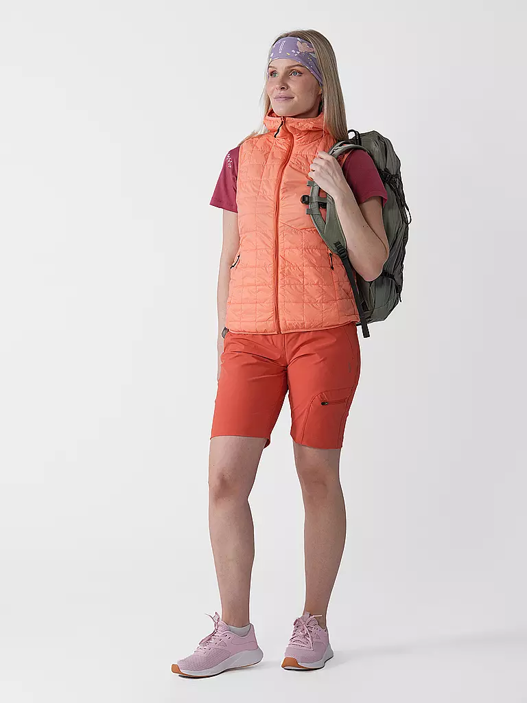 MERU | Chaleco aislante con capucha Naknek para mujer | Coral