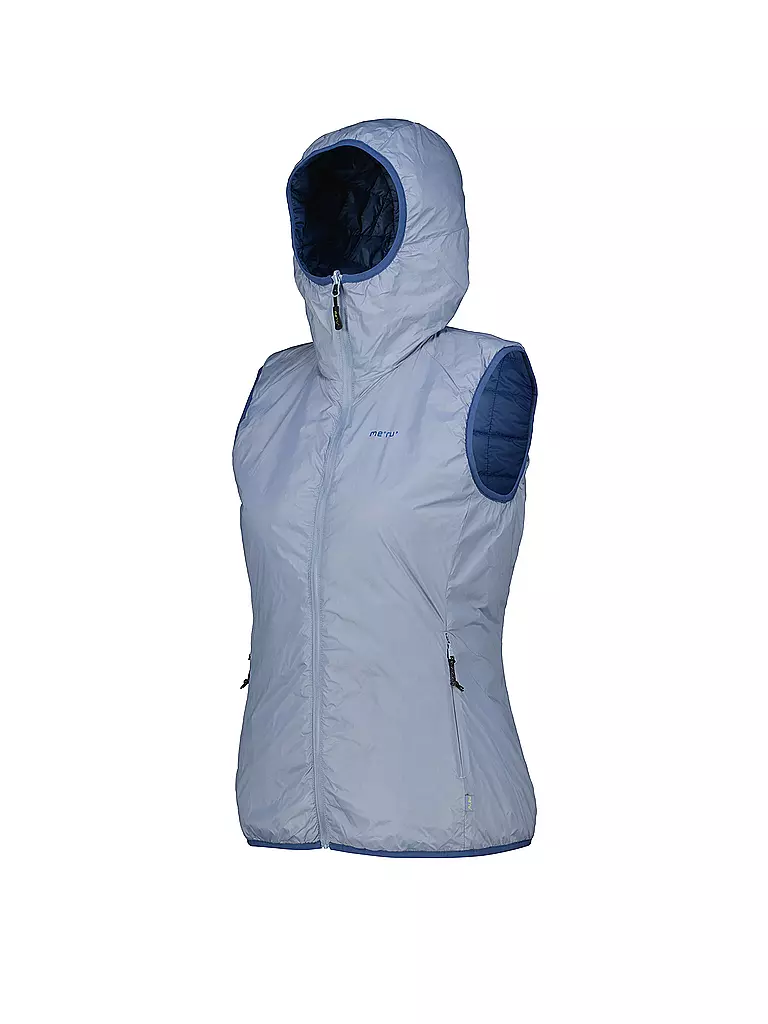 MERU | Chaleco aislante con capucha Naknek para mujer | Azul claro