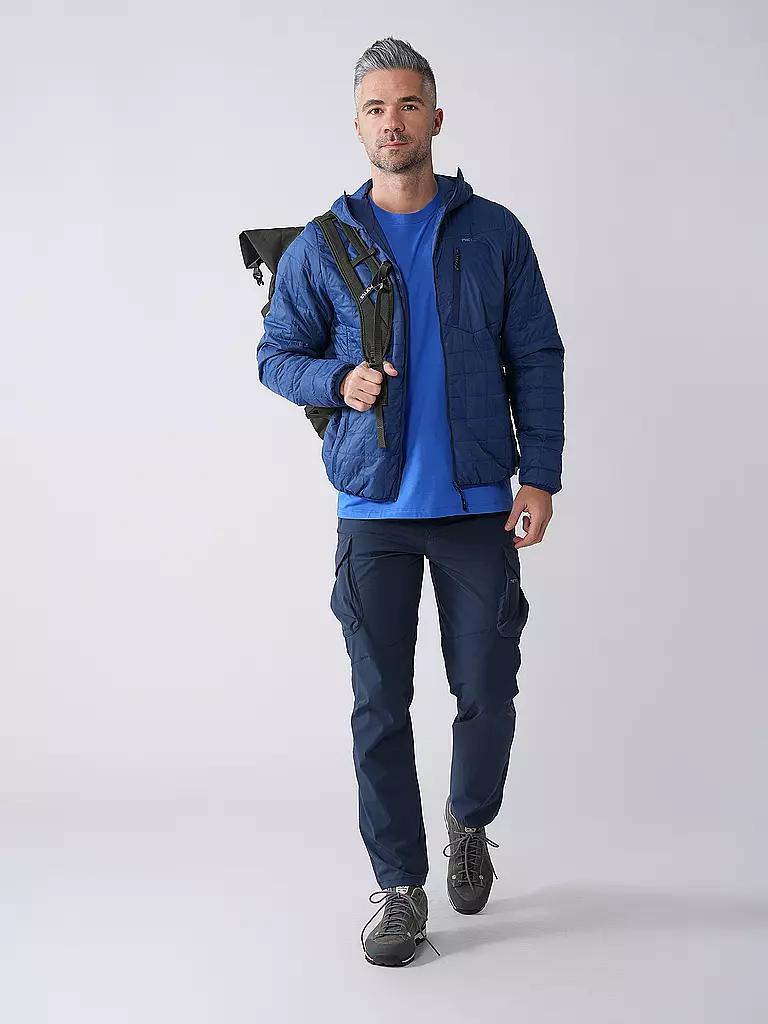 MERU | Chaqueta aislante con capucha Naknek para hombre | Azul oscuro