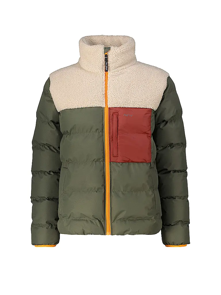 MERU | Chaqueta de invierno para hombre Roskilde con forro polar de peluche | Oliva