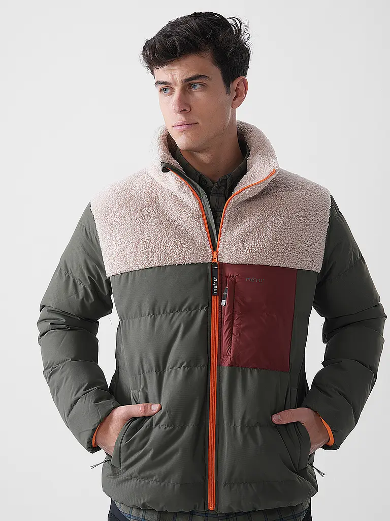 MERU | Chaqueta de invierno para hombre Roskilde con forro polar de peluche |