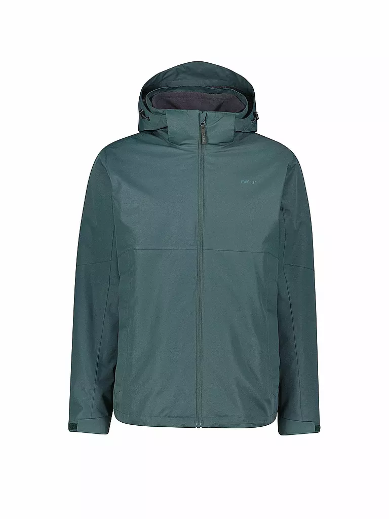 MERU | Chaqueta de senderismo para hombre Bedford 2in1 con capucha | Verde oscuro