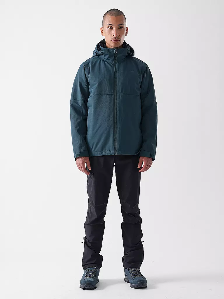 MERU | Chaqueta de senderismo para hombre Bedford 2in1 con capucha | Verde oscuro