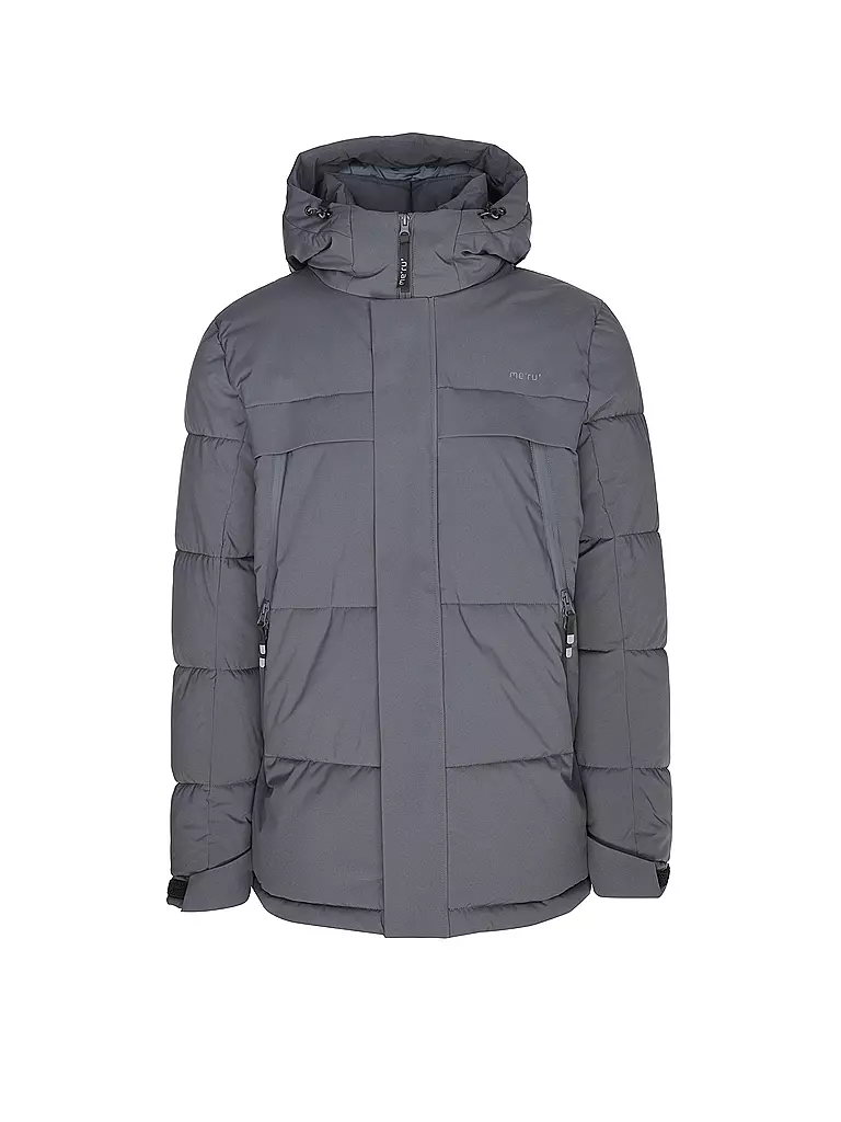 MERU | Chaqueta de senderismo para hombre Varberg con capucha | Negro