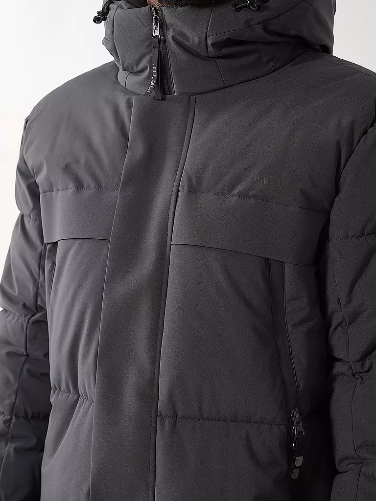 MERU | Chaqueta de senderismo para hombre Varberg con capucha | Negro