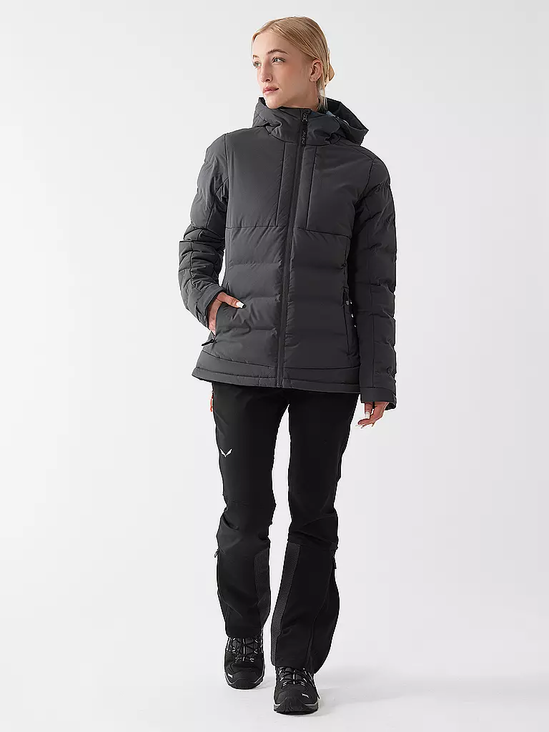 MERU | Chaqueta de senderismo para mujer Gränna con capucha | Gris