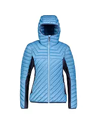 MERU | Chaqueta híbrida con capucha Halifaxd para mujer | Azul claro