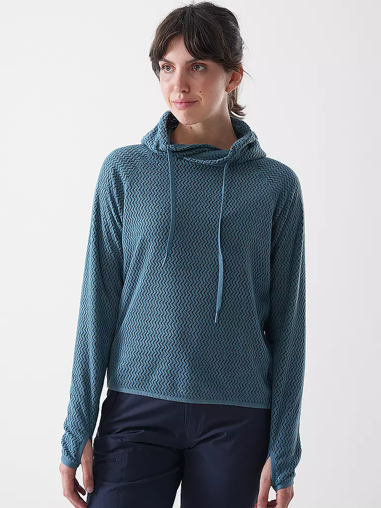 MERU | Chaqueta polar con capucha Calais para mujer | Petróleo