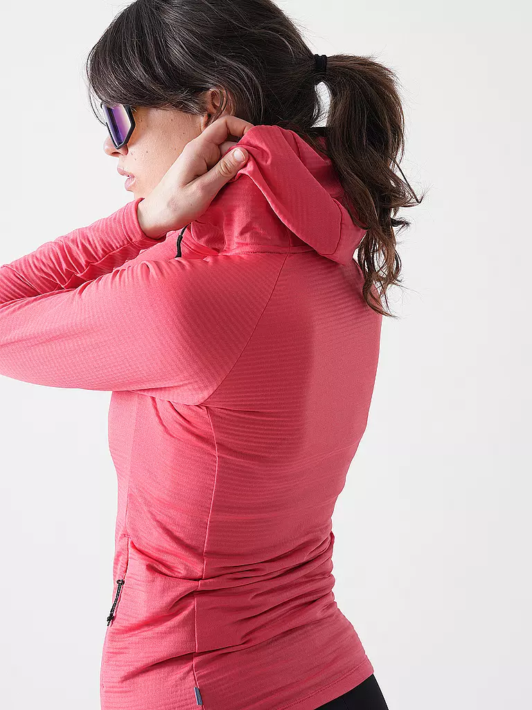 MERU | Chaqueta polar con capucha Highfields para mujer | Coral