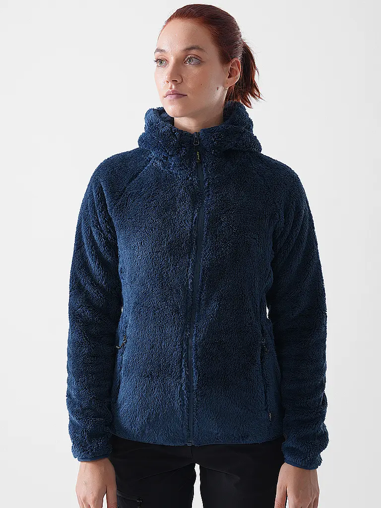 MERU | Chaqueta polar con capucha Roxburgh para mujer | Azul oscuro
