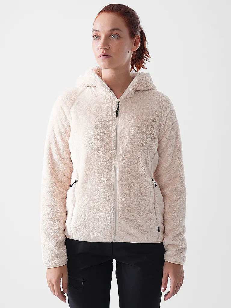 MERU | Chaqueta polar con capucha Roxburgh para mujer | Crema