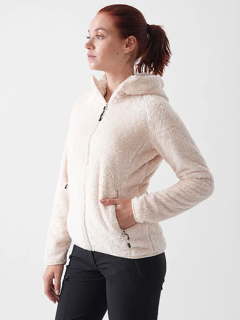 MERU | Chaqueta polar con capucha Roxburgh para mujer | Crema