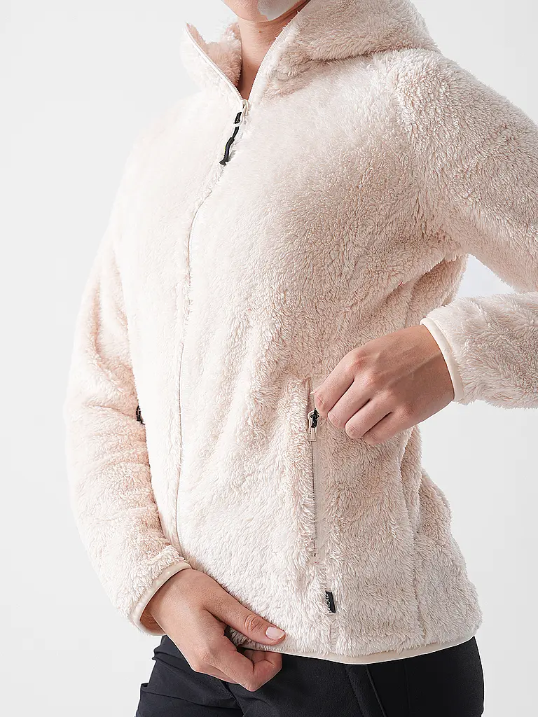 MERU | Chaqueta polar con capucha Roxburgh para mujer | Crema