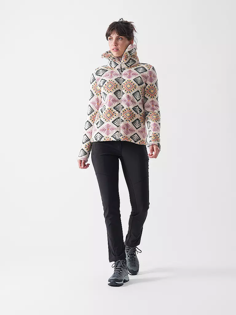 MERU | Chaqueta polar con estampado Kurgan para mujer | Verde oscuro