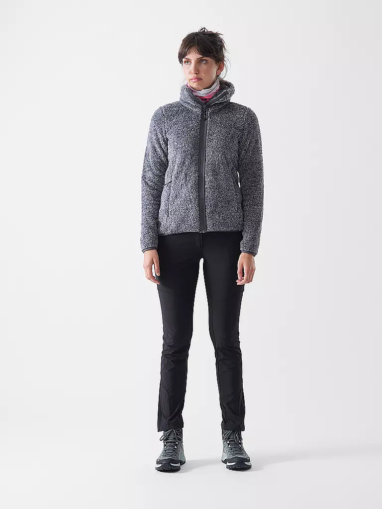 MERU | Chaqueta polar de mujer Narbone TT Teddy | Gris