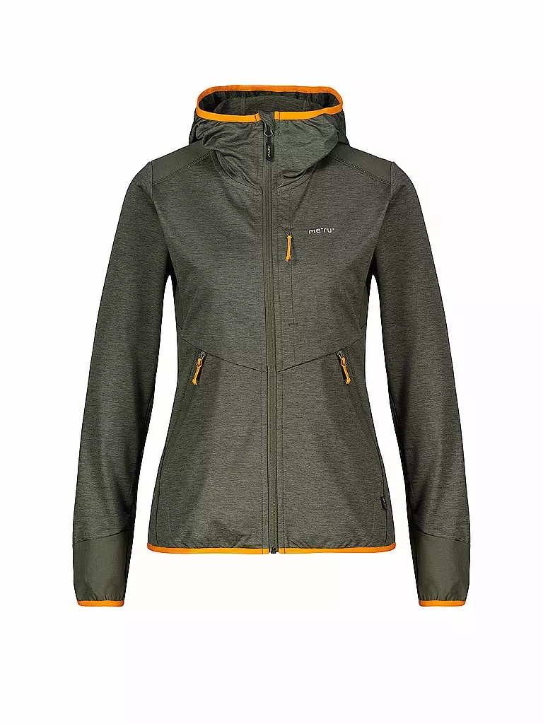MERU | Chaqueta polar de mujer Silkeborg con capucha elástica | Oliva