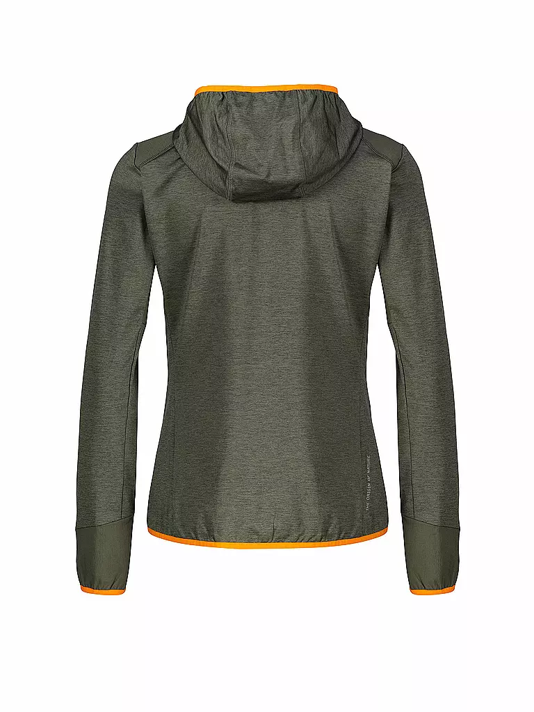 MERU | Chaqueta polar de mujer Silkeborg con capucha elástica | Oliva