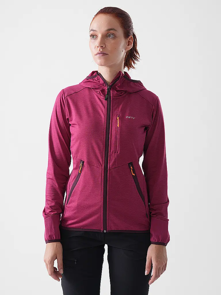 MERU | Chaqueta polar de mujer Silkeborg con capucha y elástico | Baya