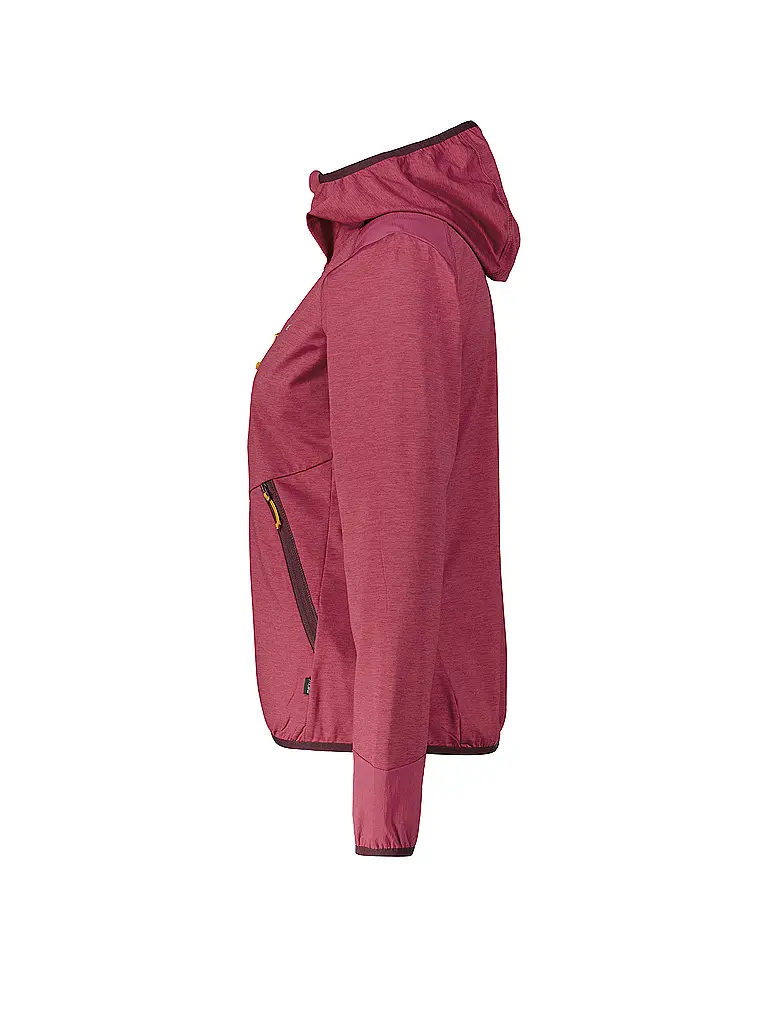 MERU | Chaqueta polar de mujer Silkeborg con capucha y elástico | Baya