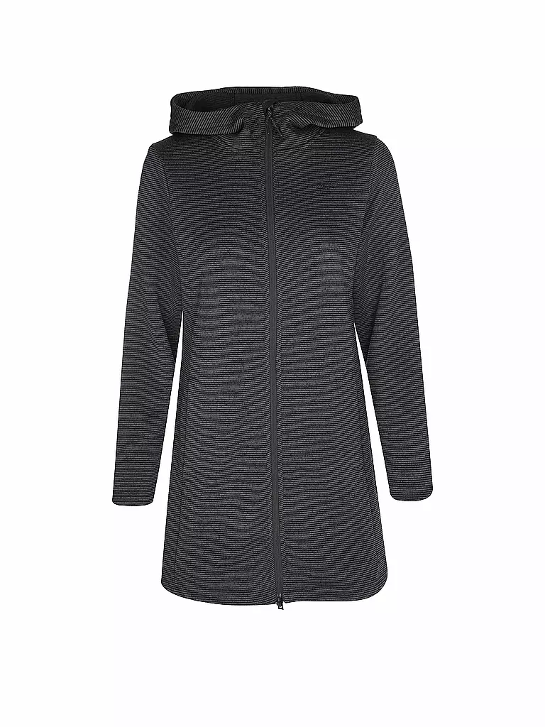MERU | Chaqueta polar larga Bergen para mujer | Negro