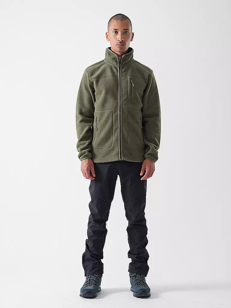 MERU | Chaqueta polar Sherpafleece Boigny para hombre | Verde oscuro