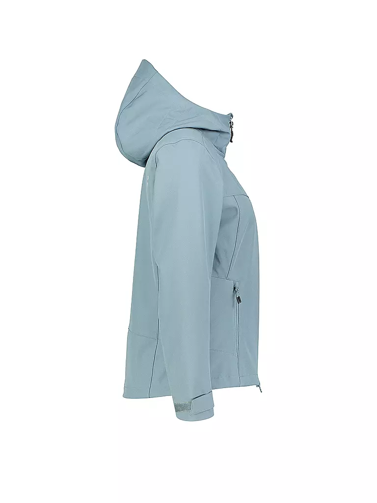 MERU | Chaqueta softshell con capucha Toulouse para mujer | Gris